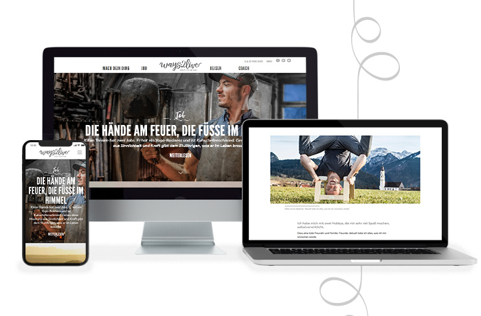 Ways2live &ndash; Website and Corporate Design